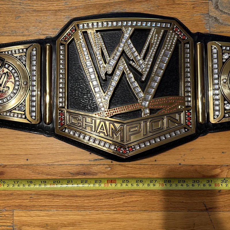WWE Scratch Logo 2013 replica commemorative belt FIGS V1 gallery