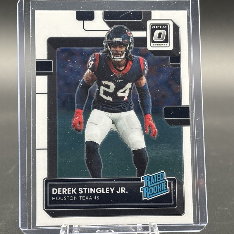 2022 Donruss Optic #244 Derek Stingley Jr. Houston Texans Rated Rookie!