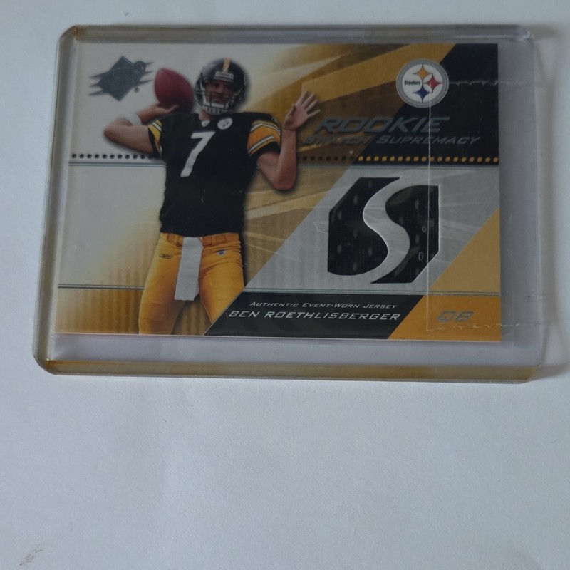 Upper Deck 2004 SPx Rookie Swatch Supremacy Ben Roethlisberger SWR-BR Jersey