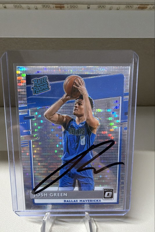 2020-21 Panini Optic – Rated Rookie Josh Green #168 Pulsar Prizm (RC) IP AUTO