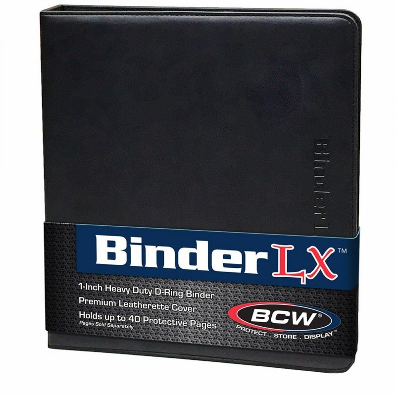 2 BCW 1″ D-ring Black LX Collectors Albums