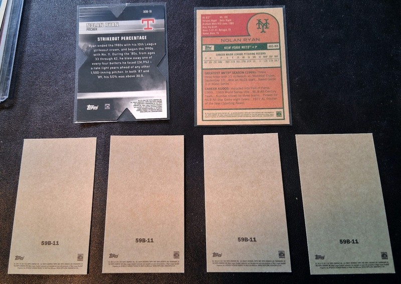 (Lot of 6) Misc. Nolan Ryan Topps Cards (Die-Cut, 1970 Tribute, 4 Mini's) gallery