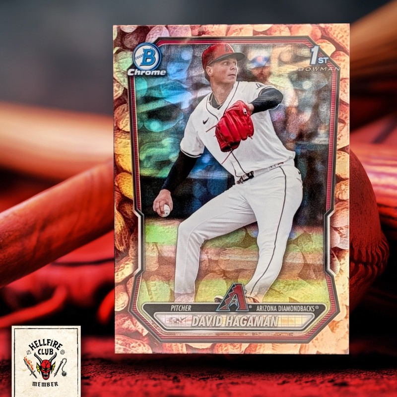2026 Bowman – Snack Pack Peanut Refractor SSP – 1st Chrome – David Hagaman BCP84