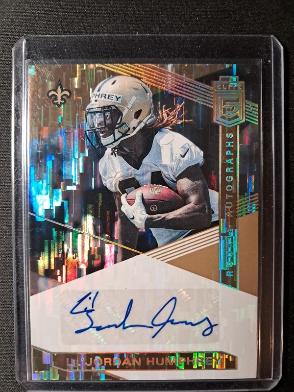 2019 Donruss Elite Football Lil Jordan Humphrey #RA-LJ /5 AUTOGRAPH RC