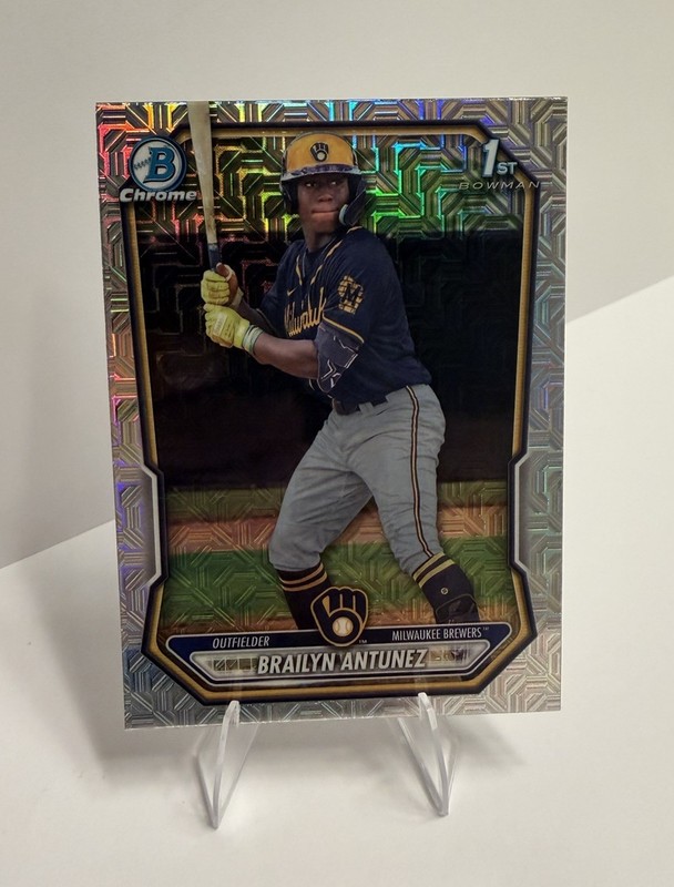 2026 Bowman Chrome 1st BRAILYN ANTUNEZ Mojo Refractor #BCP-41 Brewers