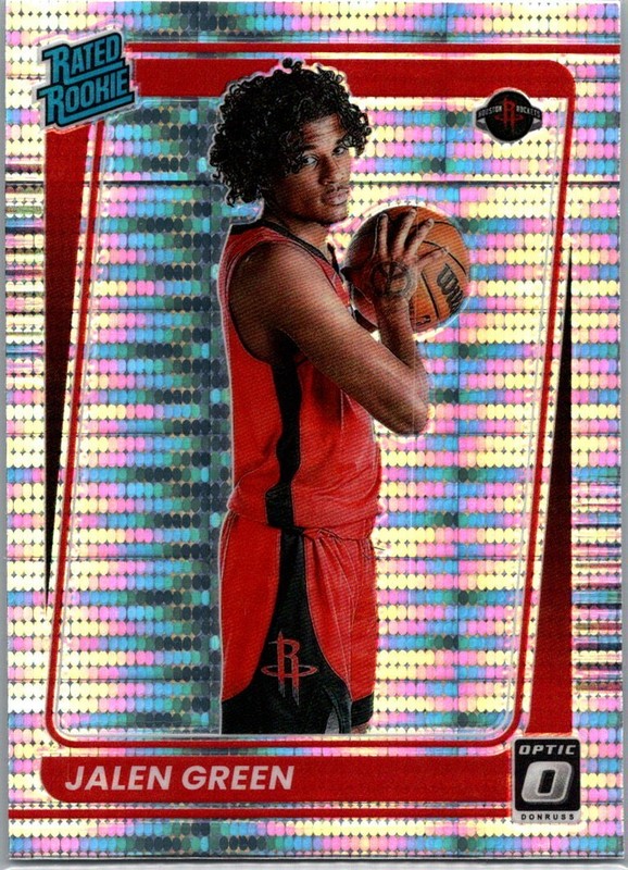 2021-22 Donruss Optic Target Exclusive SP Silver Pulsar Prizm Jalen Green RC