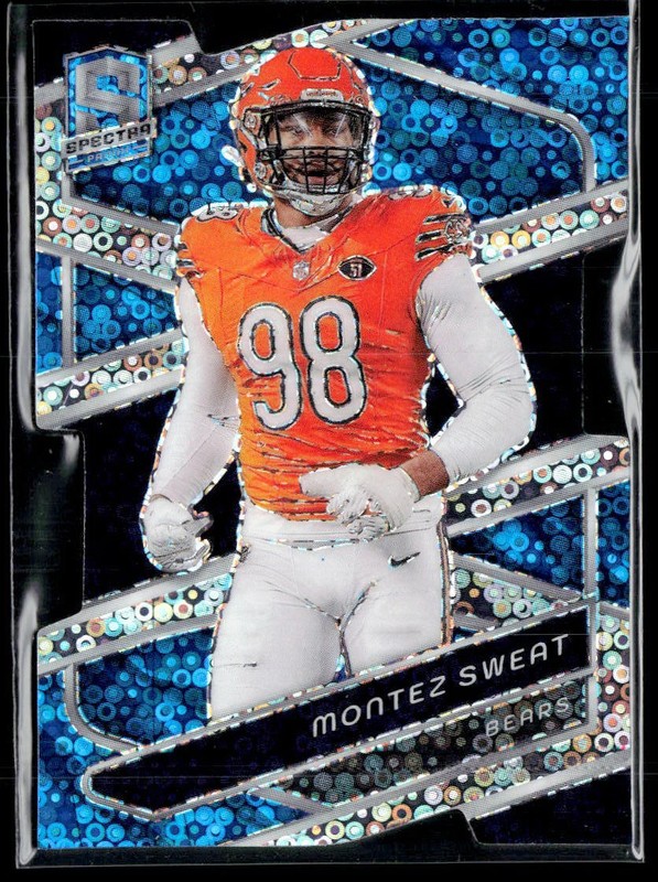 2024 Panini Spectra #24 Montez Sweat Neon Blue Die Cut #/50