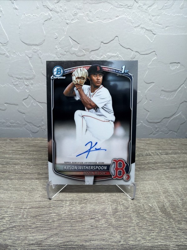 2025 Bowman Chrome Draft Kyson Witherspoon Auto 1st #CPA-KW Red Sox