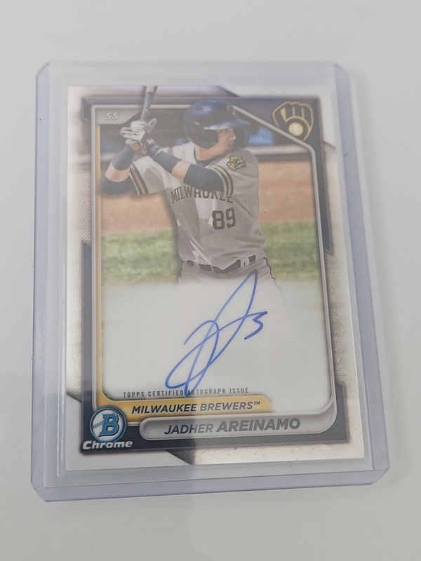 2024 Bowman – Chrome Prospect Autographs Jadher Areinamo #CPA-JA (AU, RC)