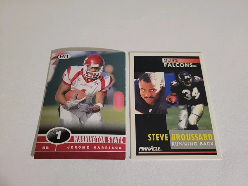 !!! JEROME HARRISON RC / STEVE BROUSSARD FOOTBALL CARD LOT $$