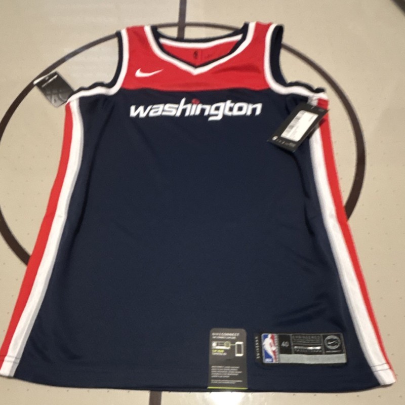 Nike NBA Washington Wizards Swingman Navy Red White Basketball Jersey Size 40