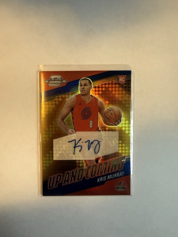 2023-24 Contenders Optic Kris Murray Up And Coming Rookie Auto Blue /75 UC-KRS