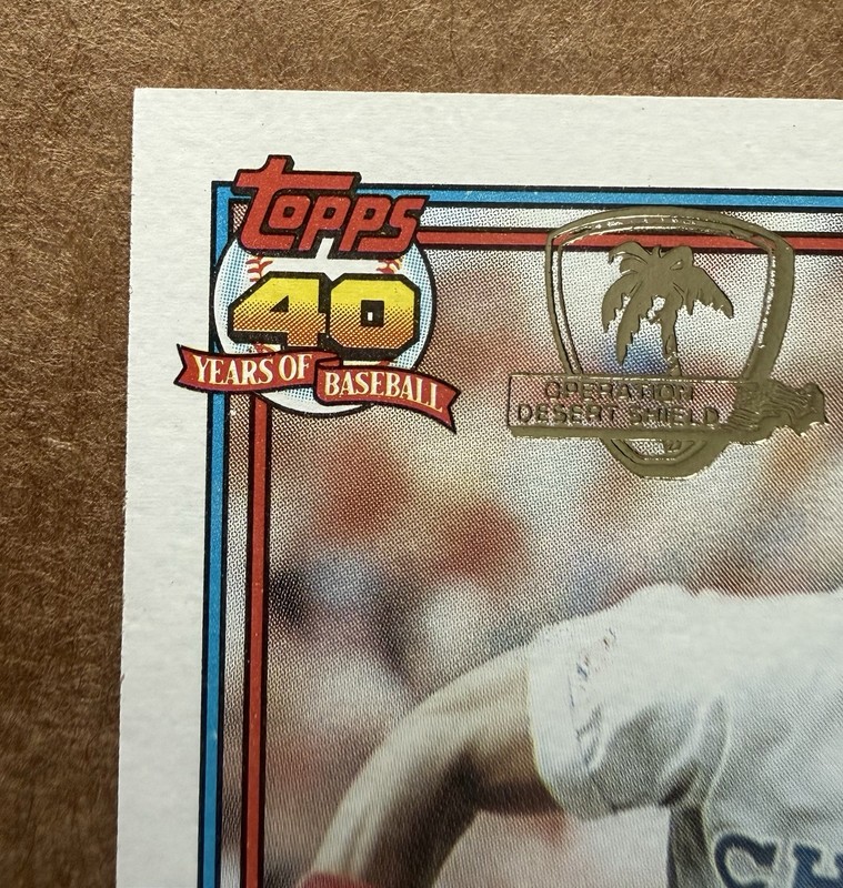 1991 Topps Desert Shield Baseball #765 Shawon Dunston - Chicago Cubs gallery