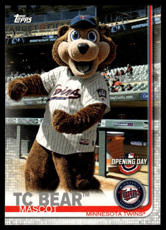 2019 Topps Opening Day #M-8 TC Bear Mascots