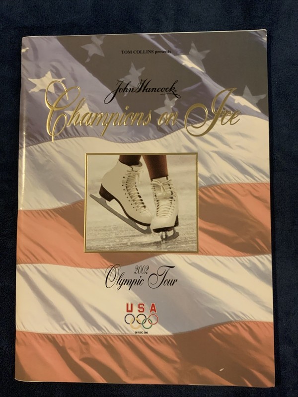 2002 John Hancock “Champions on Ice” Olympic Tour 15” x 11” Booklet Program