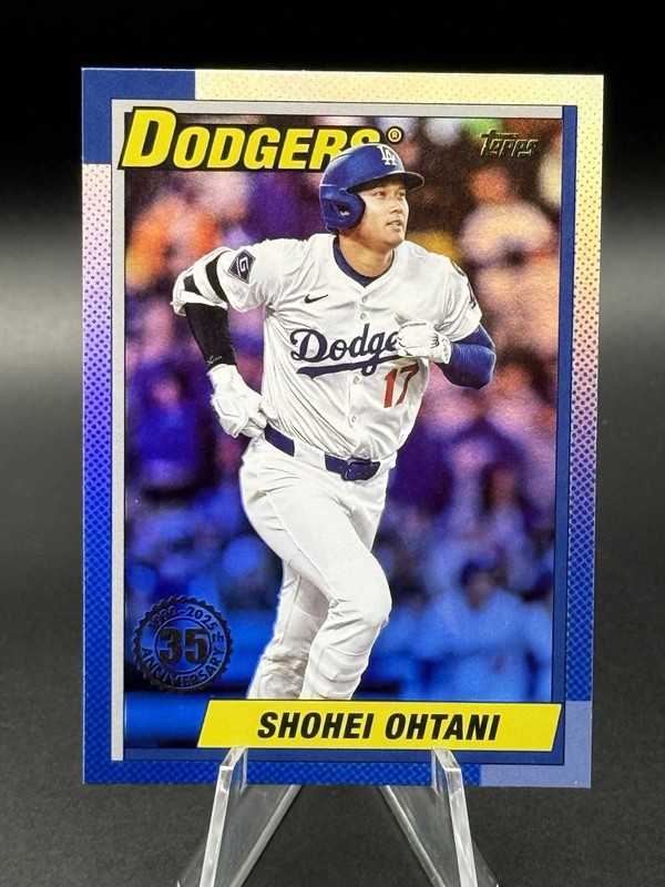 2025 Topps Baseball – 1990 35th Anniversary Refractor Shohei Ohtani #U90-33
