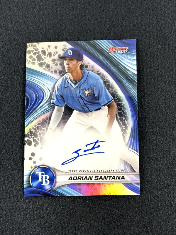 2024 Bowman’s Best ADRIAN SANTANA Best of 2024 Refractor Auto #B24-AS Rays
