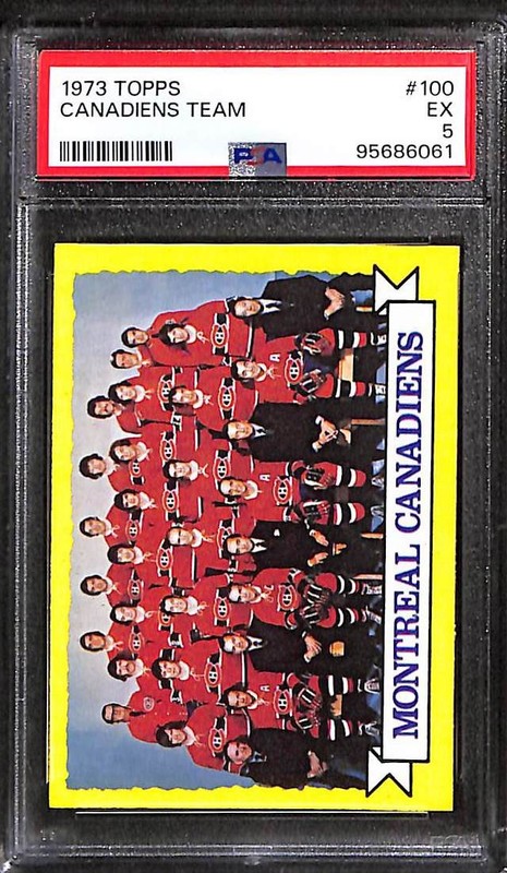 1973 Topps #100 Montreal Canadians Team PSA 5 EX 95686061
