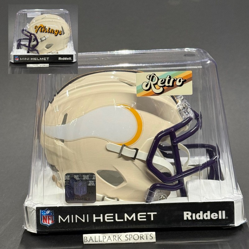 Minnesota Vikings Retro Collection Mini Helmet by Riddell NFL BRAND NEW!