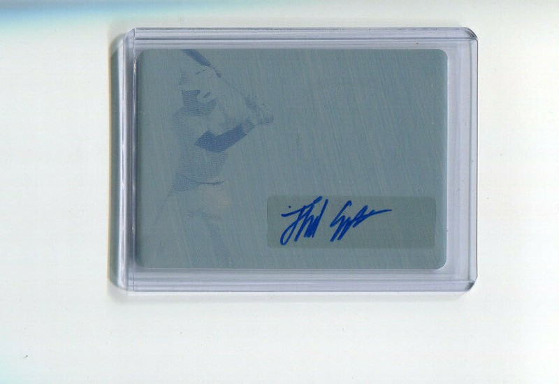 2020 Leaf Perfect Game Cyan Printing Plate Autographs Thaddeus Ector Auto 1/1