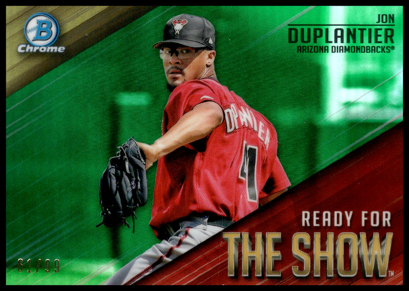 2019 Bowman Chrome Ready for the Show Green Refractors #RFTS6 Jon Duplantier /99