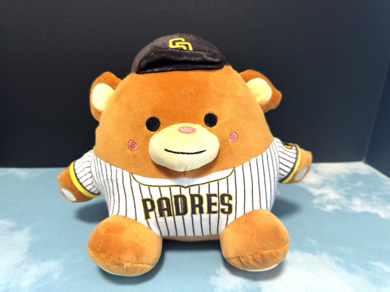 San Diego Padres MLB Bear Squishy Plush Pillow Major League Baseball 8 inch FOCO