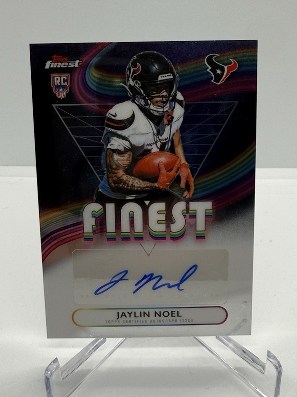 2025 Topps Finest Rookie Finest Auto Jaylin Noel RC Texans