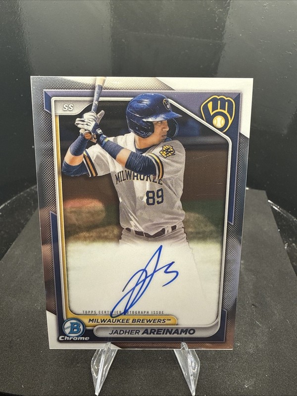 2024 Bowman – Chrome Prospect Autographs Jadher Areinamo #CPA-JA (AU, RC)