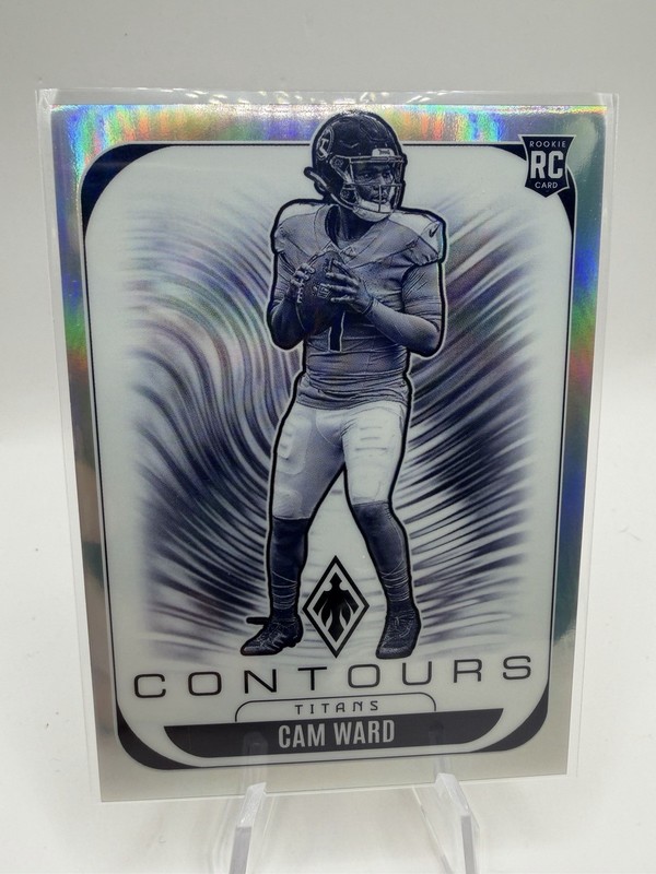 2025 Panini Phoenix #31 Cam Ward Contours Silver Prizm.