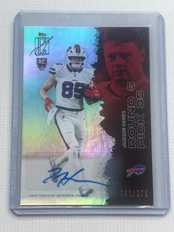 JACKSON HAWES 2025 TOPPS SIGNATURE CLASS SILVER AUTO ROOKIE CARD 161/275