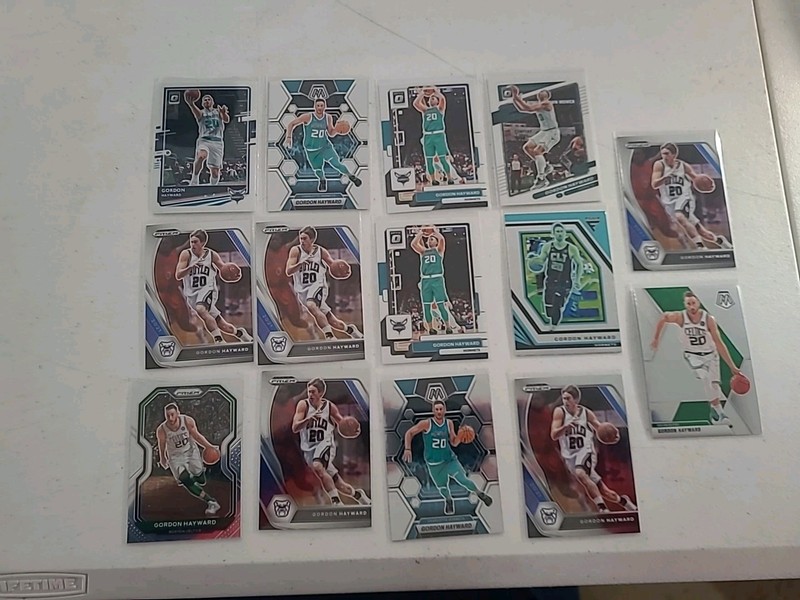 GORDON HAYWARD 28 CARD NBA LOT MIX YEARS + MFG JAZZ CELTICS HORNETS