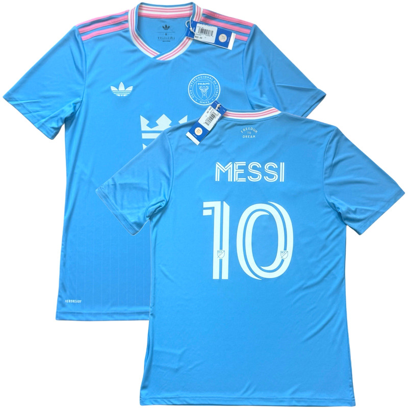 2025 Inter Miami Third Jersey #10 Messi Medium adidas Soccer MLS 3rd Blue Kit