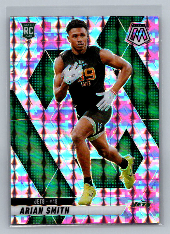 Arian Smith 2025 Panini Mosaic Rookie Card #399 Pink Camo Mosaic Prizm RC