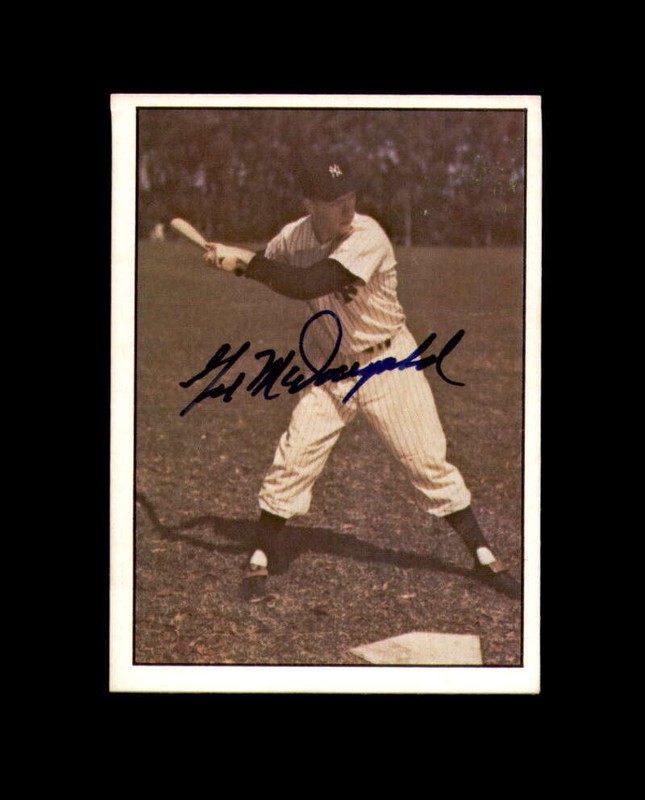 Gil McDougald Signed 1979 TCMA History Series New York Yankees Autographed