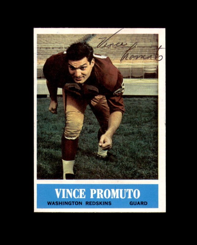 Vince Promuto Signed Original 1964 Philadelphia Washington Autograph