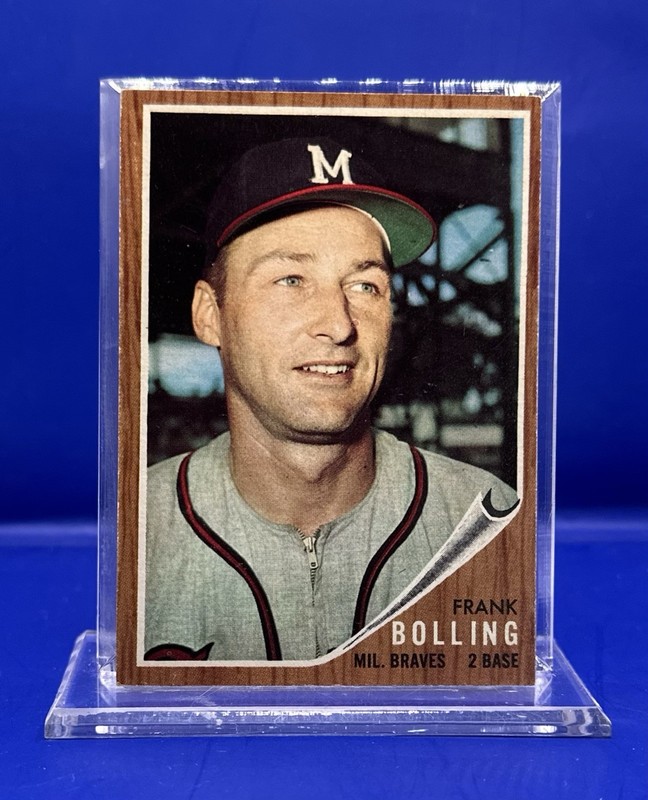 1962 Topps #130 Frank Bolling Milwaukee Braves
