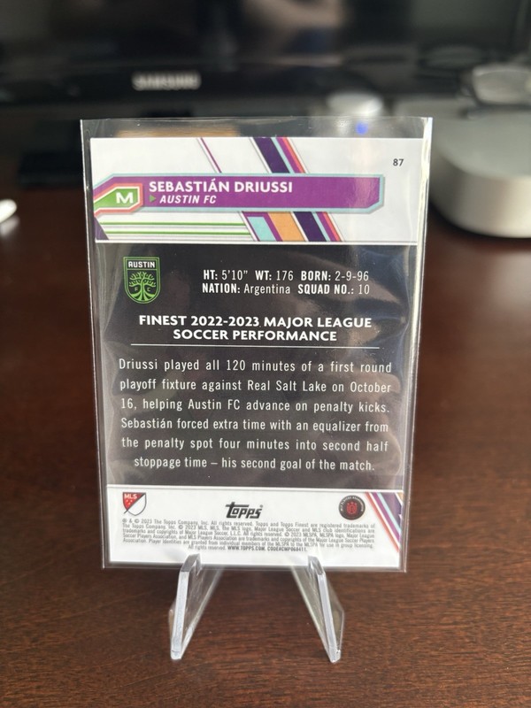 2023 Finest MLS Prized Footballers Fusion Yellow & Red Sebastian Driussi + Other gallery