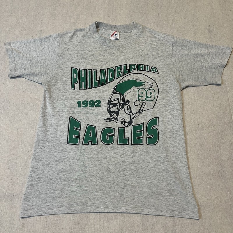 Vintage 1992 NFL Philadelphia Eagles Shirt JERZEES Single Stitch Size M