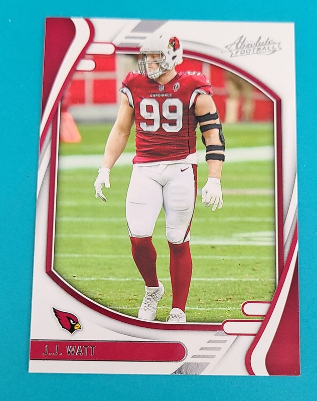 2021 Panini Absolute #14 J.J. Watt Arizona Cardinals FOOTBALL Card 2B