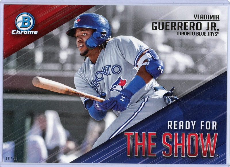 2019 Bowman Chrome Vladimir Guerrero Jr. RC 5×7 Ready For The Show SSP #38/49