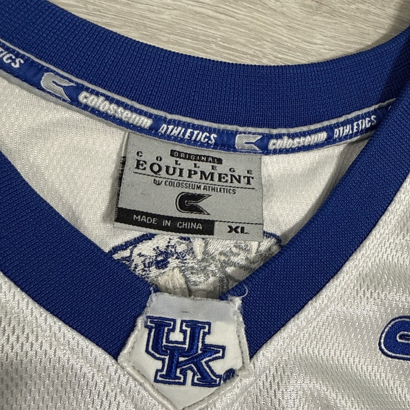 Kentucky Wildcats Basketball Jersey Colosseum Athletics Men's White XL NCAA gallery