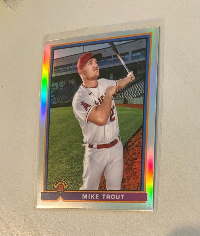 MIKE TROUT 2021 Bowman 1991 Chrome Retro 91B-MT Los Angeles Angels