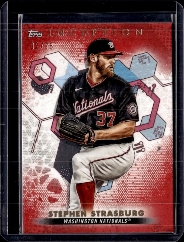 2022 Topps Inception #40 Stephen Strasburg Red 2/75