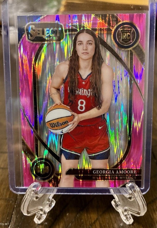 2025 Panini Select WNBA Georgia Amoore #210 RC Courtside Pink Flash Prizm