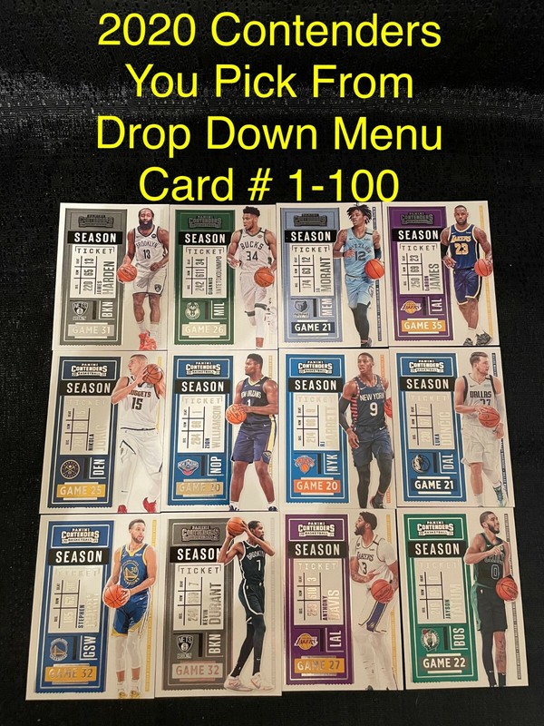 2020-21 Contenders Basketball Season Ticket Card You Pick Complete Your Set PYC