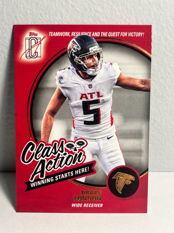 2025 Topps Signature Class Class Action #CA-2 Drake London – Atlanta Falcons