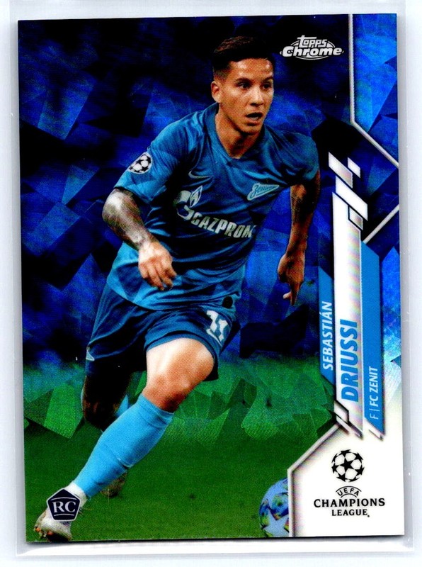 2019-20 Topps Chrome UCL Sapphire Edition Sebastian Driussi #60 0e3u bX9g bX9g
