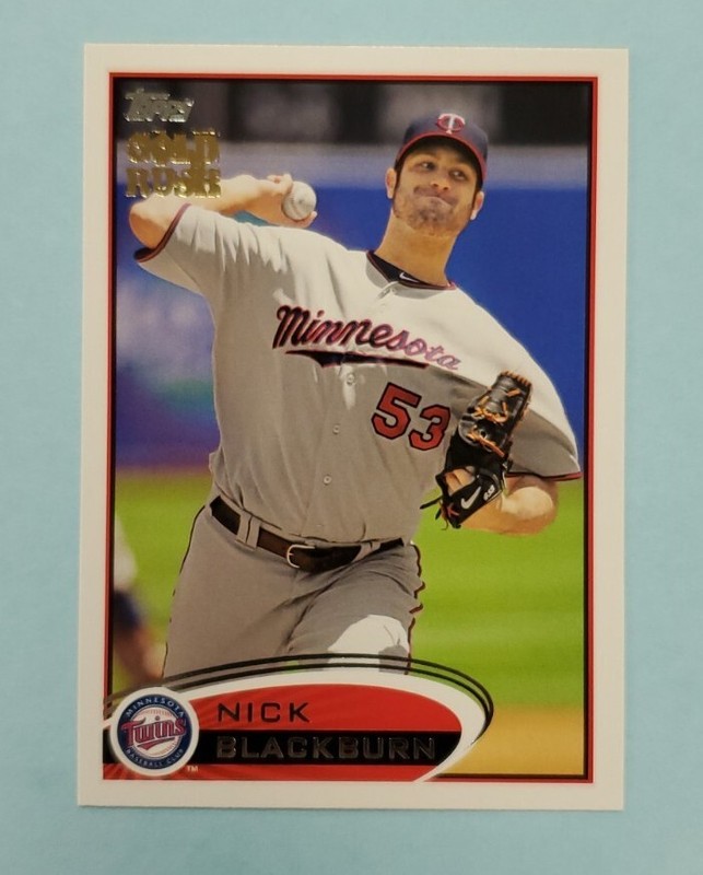 2012 Topps Nick Blackburn Gold Rush Stamped Promo #316 Card