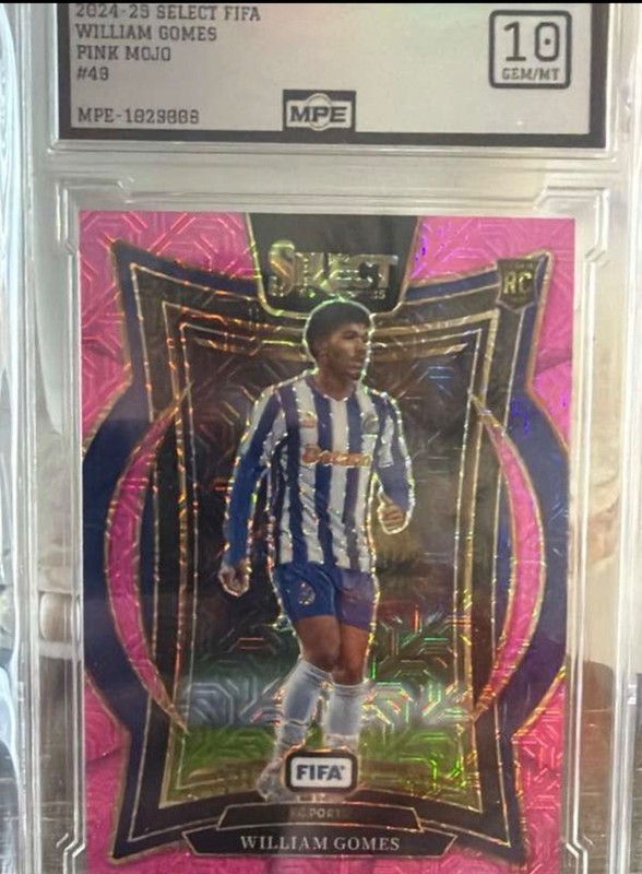 2024-25 Panini Select FIFA #49 William Gomes Pink Mojo 186/299