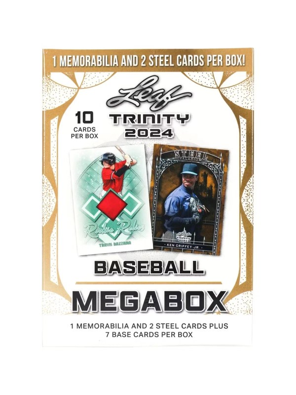 2023 Leaf Trinity Baseball MEGA Box 1 Memorabilia 2 Steel Cards Factory Sealed gallery